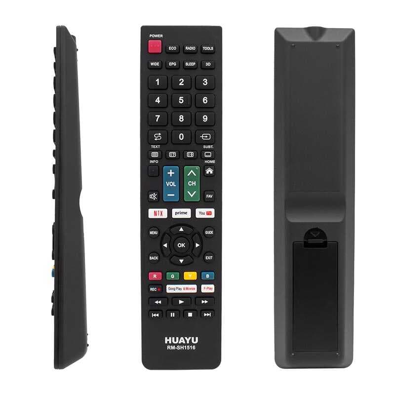 HUAYU KL RM-SH1516 SHARP NETFLIX- YOUTUBE- PRIME VIDEO TUŞLU UNIVERSAL LCD-LED TV KUMANDA (4767)