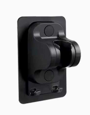 Yapışkanlı Duş Başlığı Tutucu Ayarlı Askılı Siyah