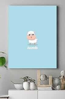 (16751) Küçük Kuzu Çocuk Odası Kavas Tablo 50 x 70