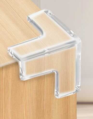 8 li Set Silikon Şeffaf Masa Kenarı Koruma Aparatı