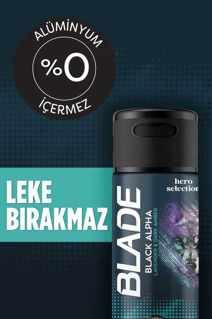 2 Adet Blade Hero Selection Serisi Black Alpha Erkek Deodorant 150 Ml