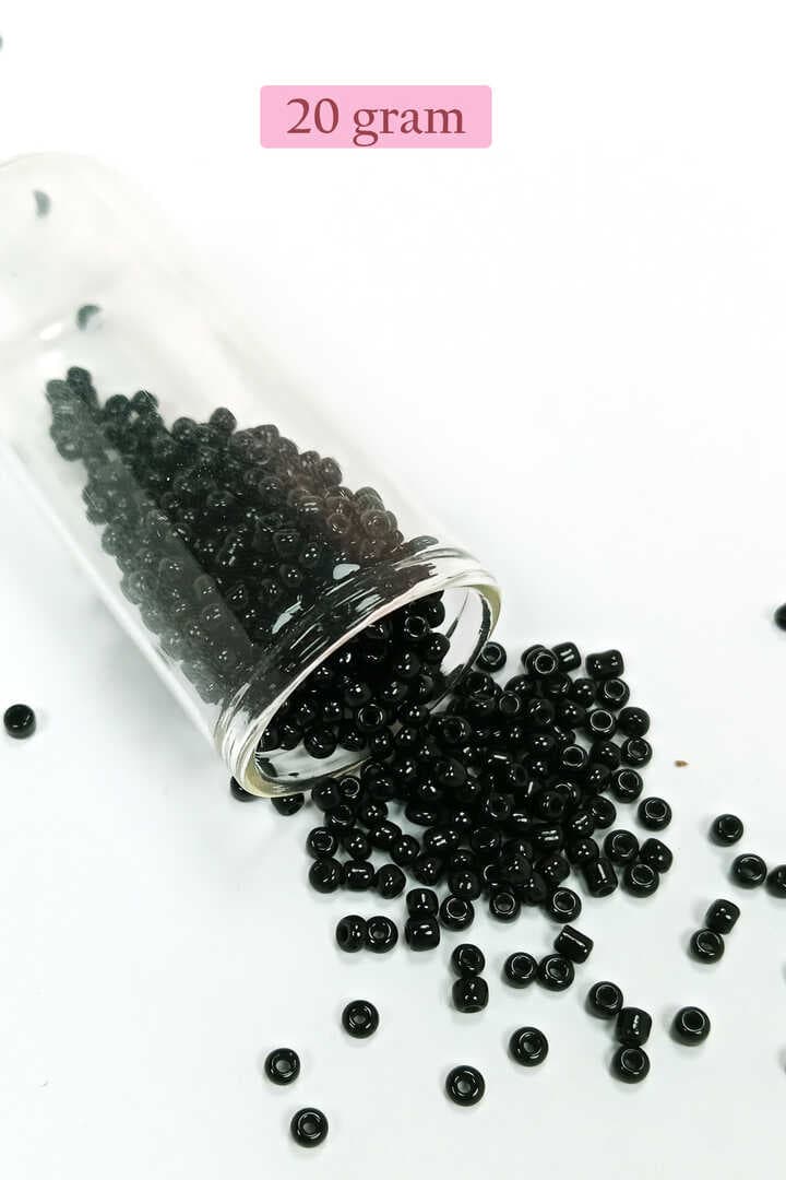 Dökme Cam Kum Boncuk (8/0) 3 mm - 4 Renk - Toplam 80 Gram - BNC422