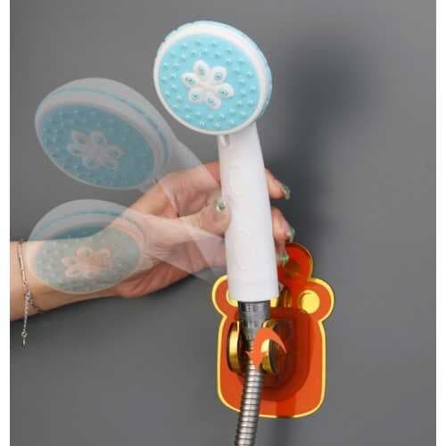 Yapışkanlı Hayvan Figürlü Hareketli Duş Başlığı Tutucu