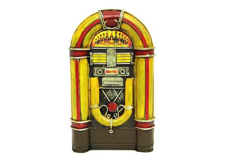 Dekoratif Metal Müzik Kutusu Kumbara Vintage Hediyelik (477477)