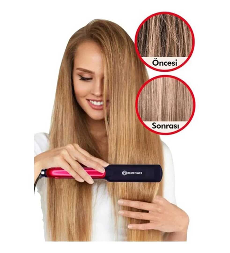 Seramik Kaplı Pembe Detay Saç Düzleştirici (5430)