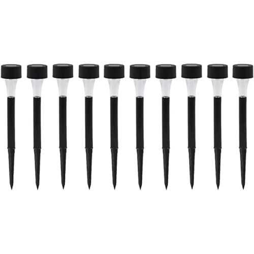Güneş Enerjili Bahçe Lambası Plastik Saplama 10lu Set