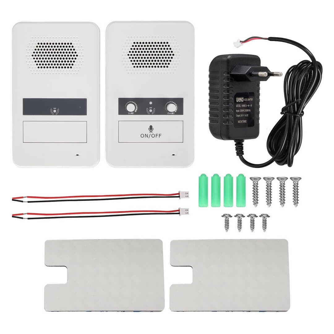 INTERCOM ÇİFT YÖNLÜ 200 METRE MENZİLLİ VEZNE GİŞE MİKROFON SETİ DA-241 (4767)