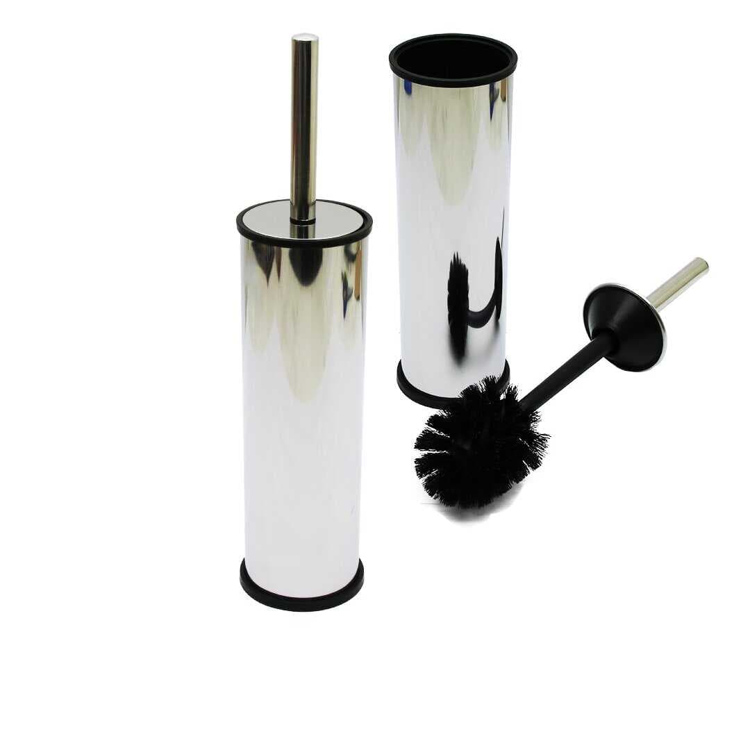 MİKRO-1  EKO METAL  KLOZET WC FIRÇA SETİ DÜZ KAPAK (5430)