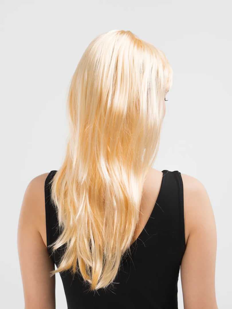 Nessiworld Platin Altın Dore Renk Uzun Düz Parti Peruğu