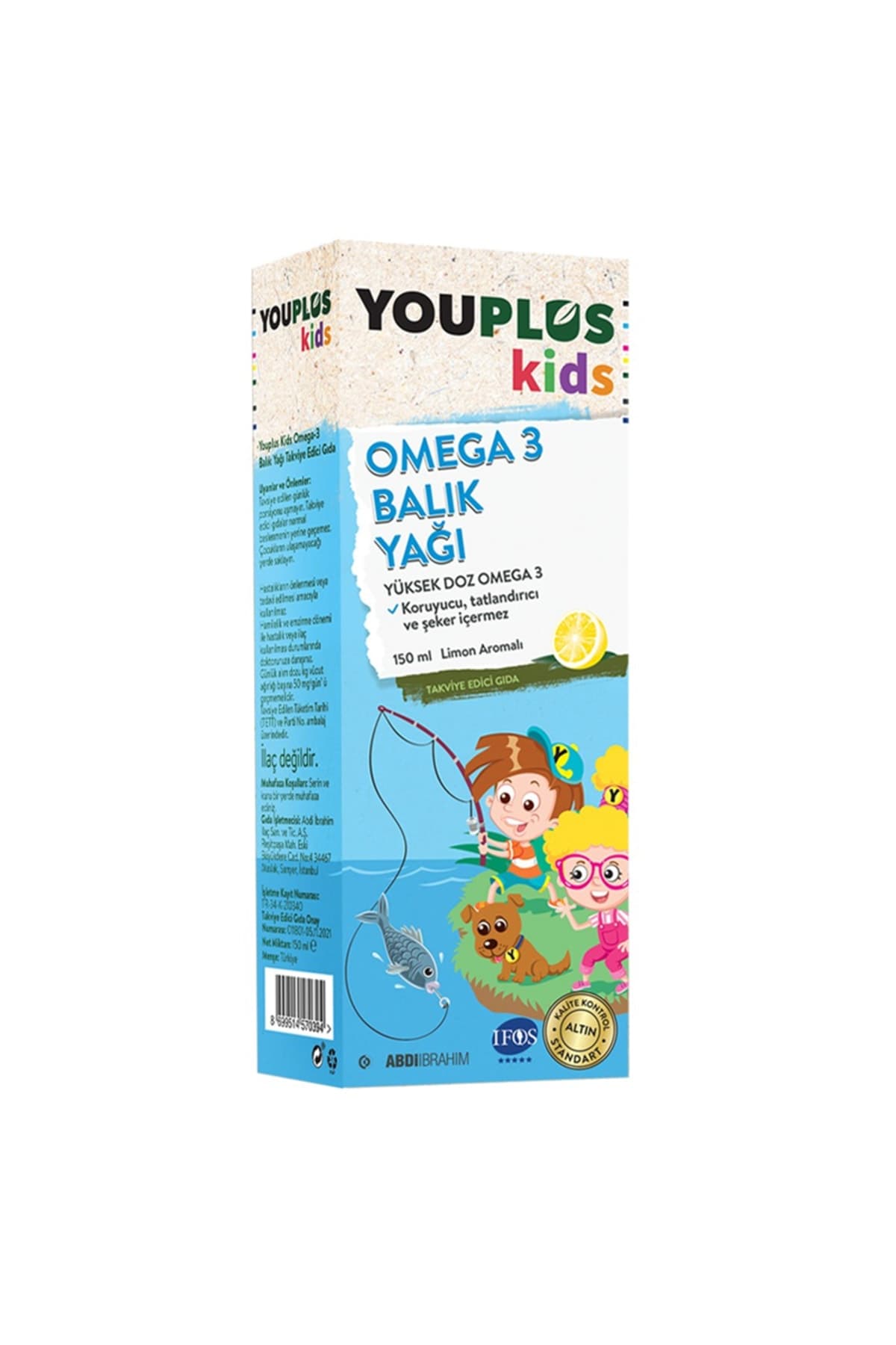 Youplus Kids Omega 3 Balık Yağı 150 Ml