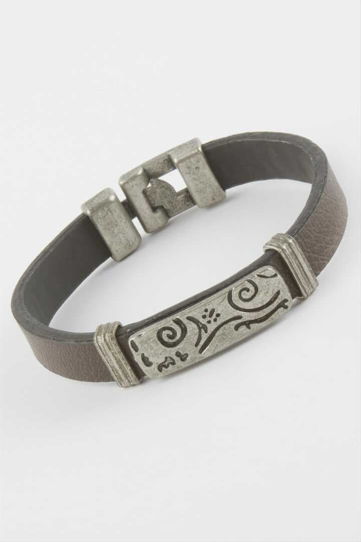 Çini Desenli Suni Deri Bileklik