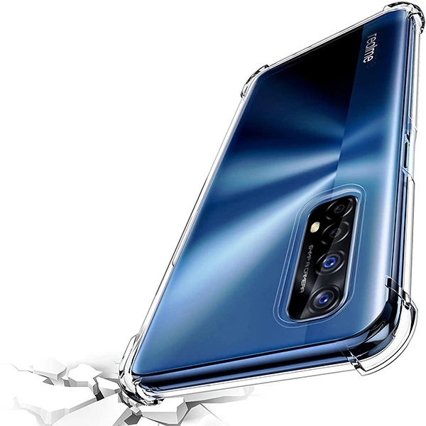 ALLY Oppo Realme 7 Anti-Drop Silikon Kılıf Shockproof Kılıf-(5775)