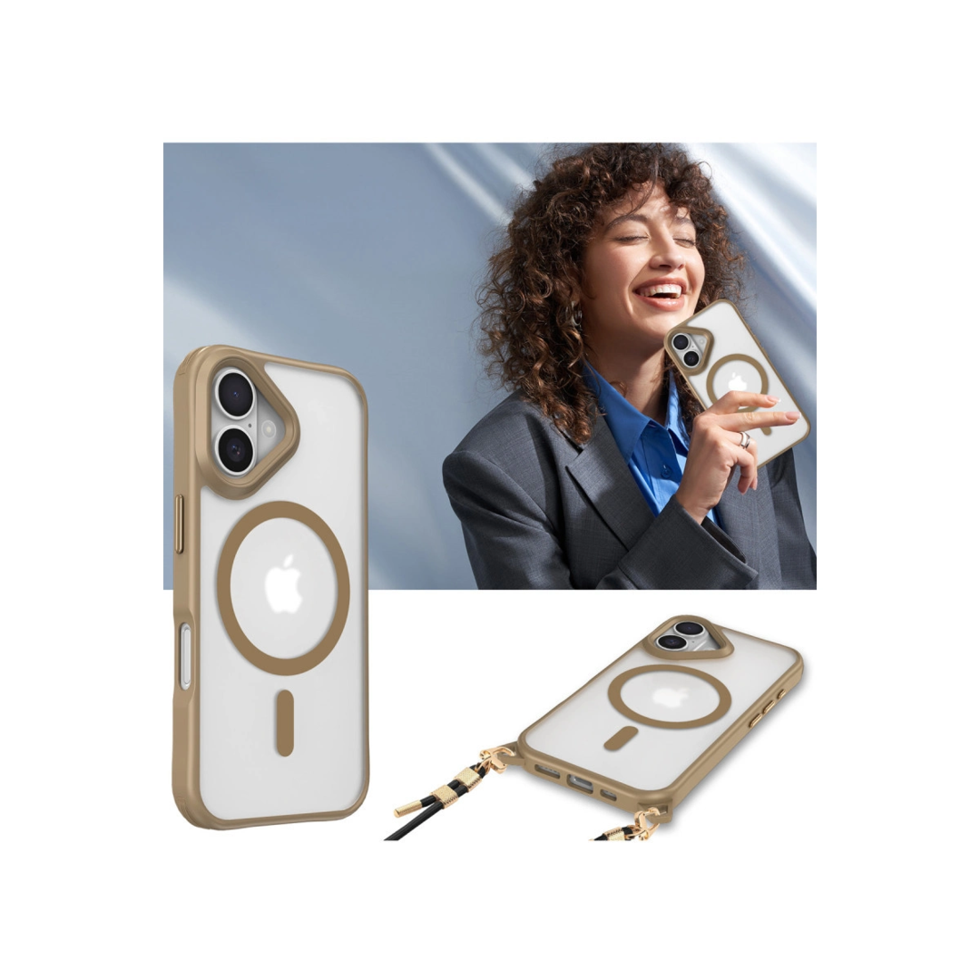 Apple İphone 16 Kılıf Enka Magsafe Silikon Kılıf - Desert