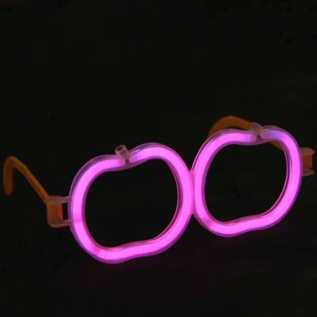 Nessiworld   Glow Stick Elma Gözlük - Glow Partisi Gözlüğü - Glow Stick Gözlük 12 Adet
