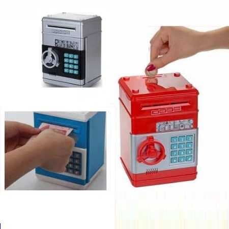 Çocuk Şifreli Kasa Kumbara - Işıklı Sesli Para Biriktirme Kasası (477477)