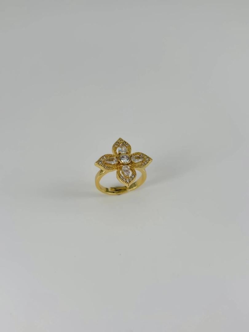 14 K Gold Kaplama Zirkon Taşlı Yüzük