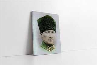 Tablosa Kalpaklı Atatürk Kavas Tablo 70x100 cm KA02086