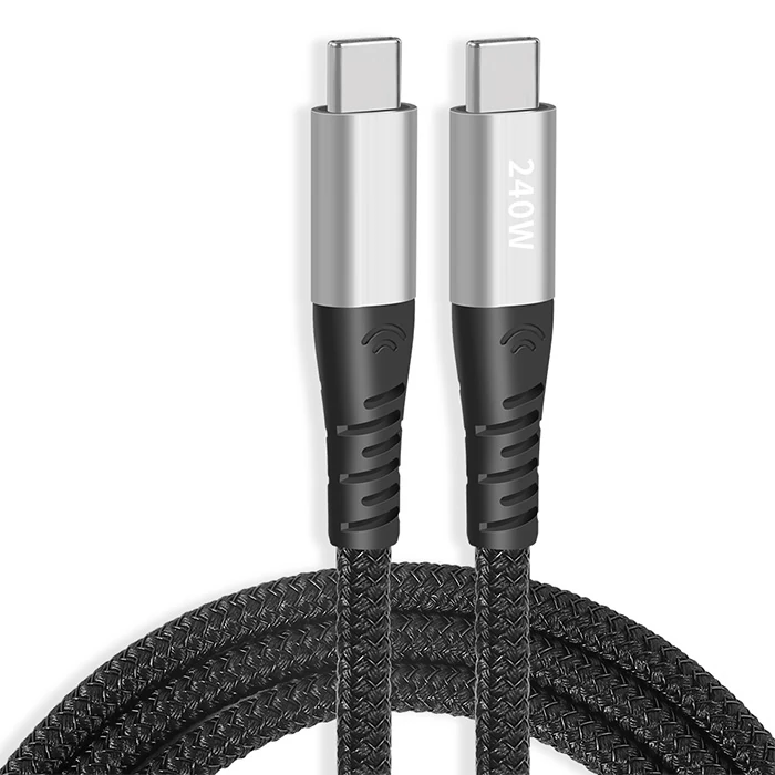 ALLY 240W Type-C To Type-C Laptop Telefon Hızlı Data ve Şarj Kablosu-(5775)