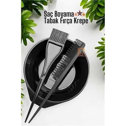 Turk Saç Boyama Tabak Fırça Krepe Tarak Seti