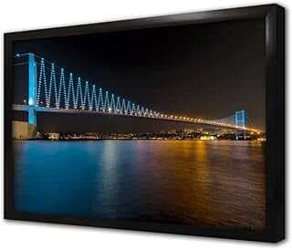 İstabul Boğaz Köprüsü Çerçeveli Cam Tablo 30x40 cm CA16329