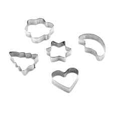 5 PARÇA  METAL BİSKÜVİ KURABİYE KALIP (5430)