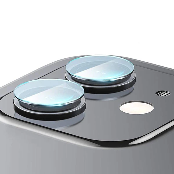Baseus iPhone 12 6.1  Tempered Kamera Lens Koruma Camı 2Set 12 Mini Uyumlu-(5775)