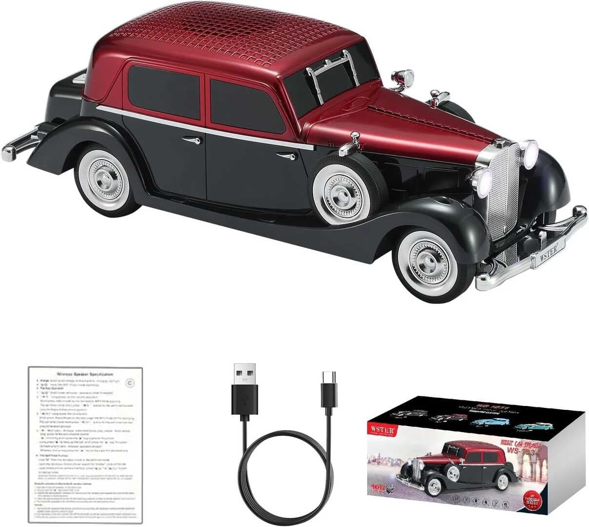 Retro Klasik Araba Bluetooth Hoparlör Kablosuz HD Ses FM Radyo YG-239 (5430)