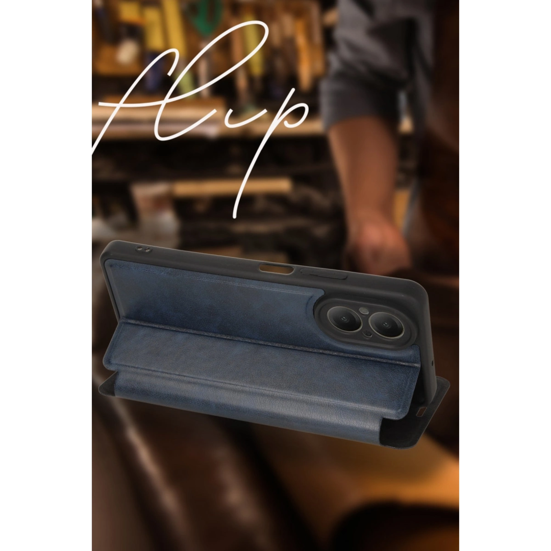 Samsung Galaxy A06 Kılıf Flip Cover - Lacivert
