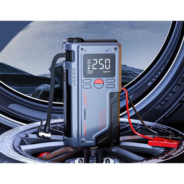 4'ü 1 Arada Şarjlı Akü Takviye Cihazı ve Hava Kompresörü