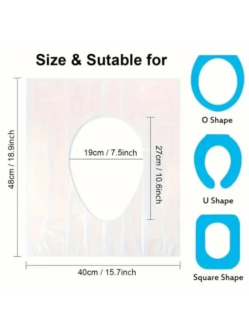Hijyenik Tek Kullanımlık Klozet Kapağı Poşeti 50 Adet