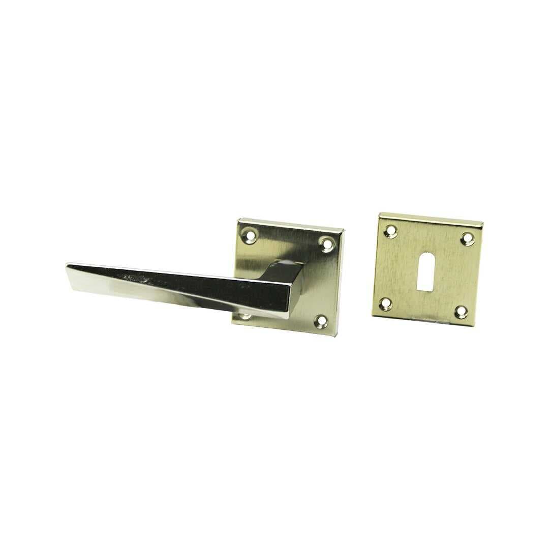 4 TAKIM PRATİK PRİZMA ODA  GRİ NİKEL ROZETLİ KAPI KOLU (5430)