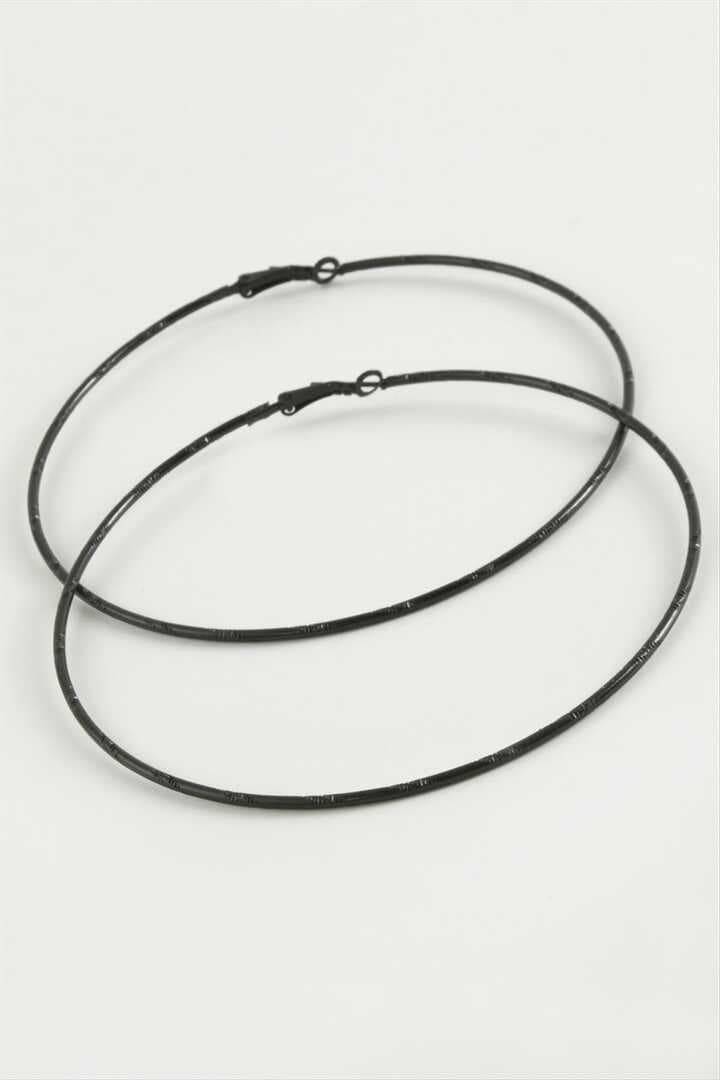Noktalı Metal Halka Küpe 8-9-10 cm