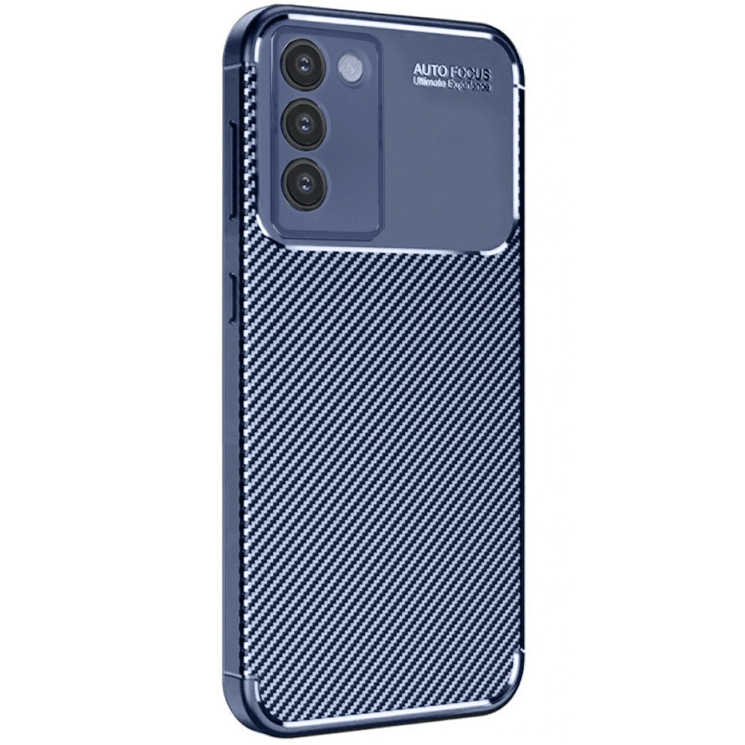 Vivo V30 Lite 4g Kılıf Auto Focus Karbon Kapak - Lacivert