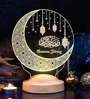 Dii Hediye Hilal & Kadil Tasarımlı Hediyelik Gece LambasıLed Lamba, Kadilli Ramaza Hediyeleri