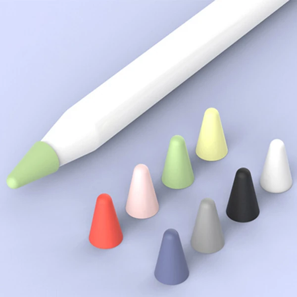 Ally Apple Pencil İçin 8 Karışık Renk Sessiz Silikon Uç-(5775)
