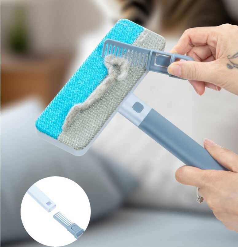 Çift Yönlü Evcil Hayvan Tüy Toplayıcı ve Yüzey Temizleme Fırçası