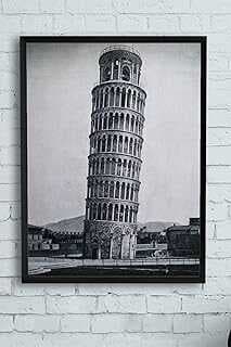 (13007) Pisa Kulesi Mazara Çerçeveli Tablo (30 X 40cm)