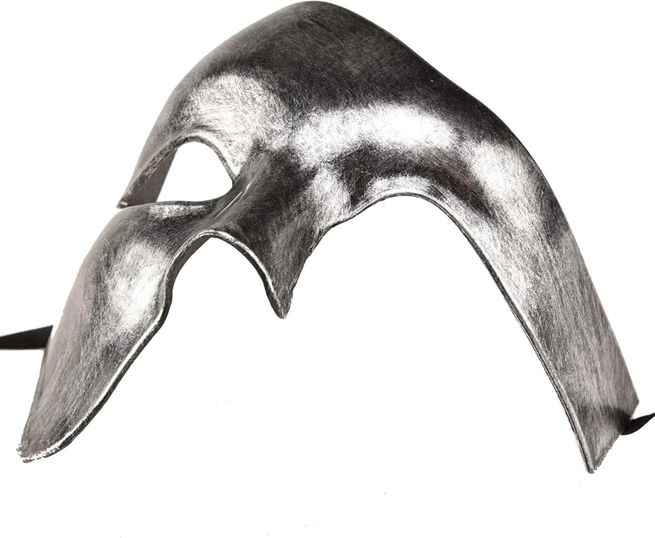 Antik Eskitme Gümüş Erkek Yarım Maske - Phantom Parti  Balo Maskesi