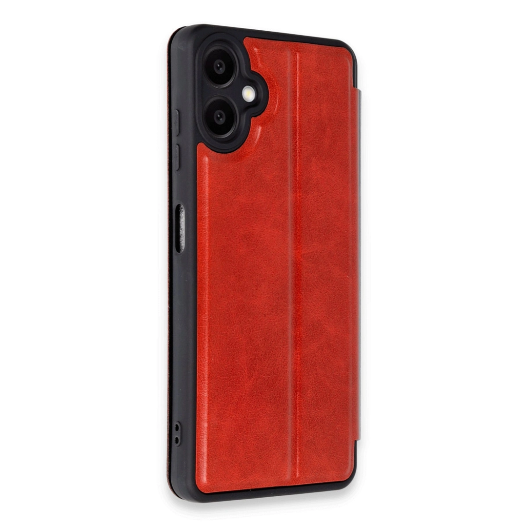 Samsung Galaxy A06 Kılıf Flip Cover - Kırmızı