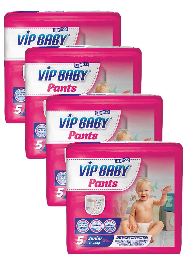 Bebiko Vip Baby Bebek Külodu Junior 5 Numara 24 Adet 4'Lü Set