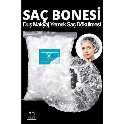 Duş Makyaj Yemek Saç Dökülmesi Bonesi 50 Adet Noble