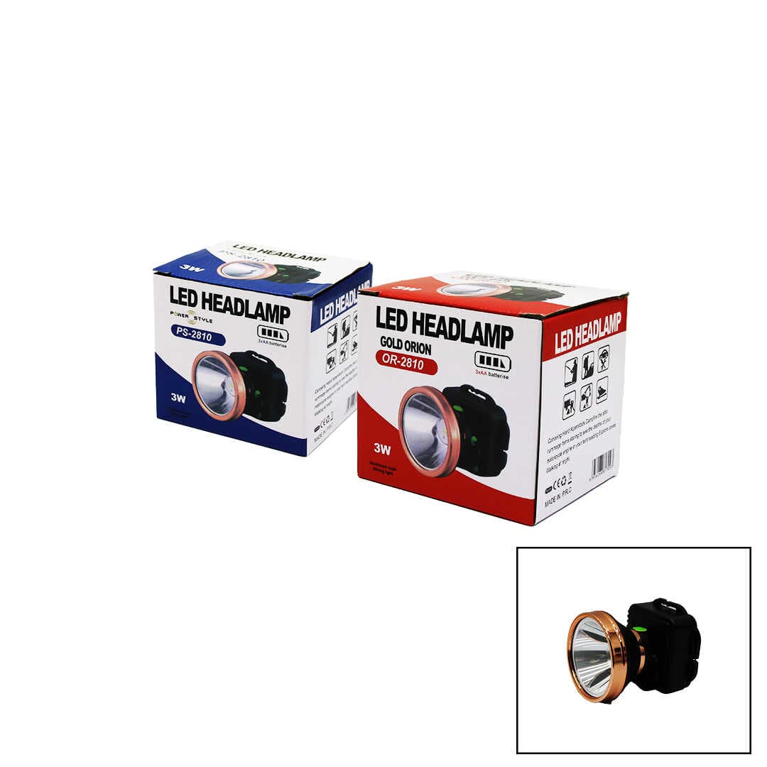 3W PİLLİ KAFA LAMBASI FENER OYNAR BAŞLI (5430)