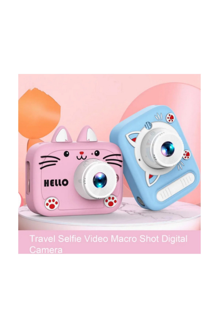 Hello Çocuk Dijital Fotoğraf Makinası 20 Mp Video Kaydedici 2.0 İnç Çift Kameralı Ks-102