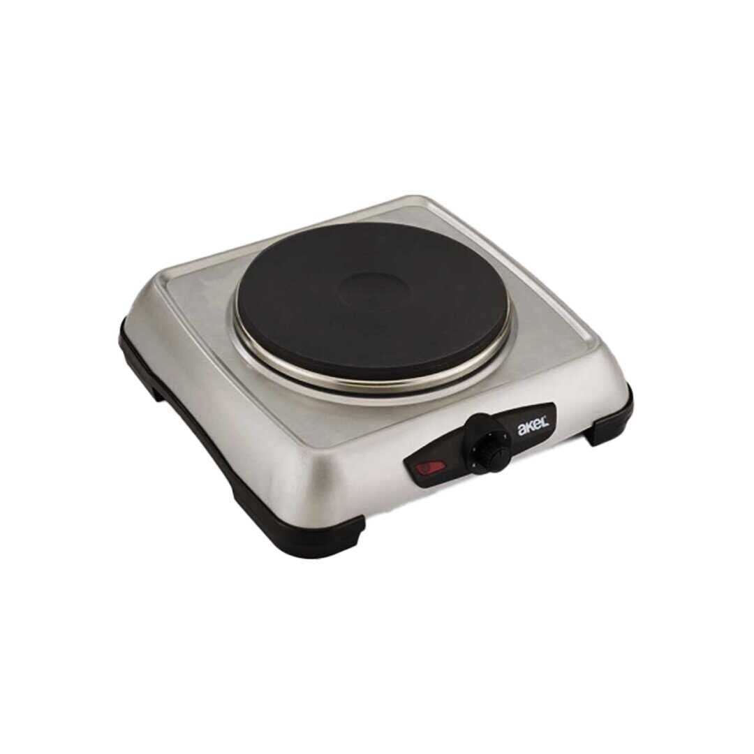 GÜMÜŞ TEK GÖZLÜ MİNİ ELEKTRİKLİ OCAK 1500W AYARLANABİLİR TERMOSTAT ISITICI YÜZEY = 18CM AP-516 (5430)