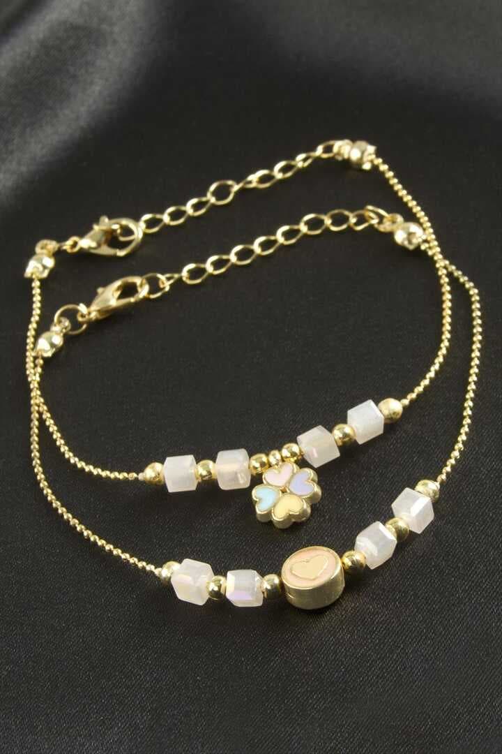 Karışık Küp Kristal Bileklik