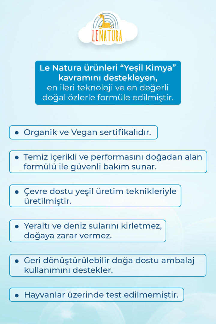 LE NATURA Organik, Vegan Ve Prebiyotikli Pişik Önleyici Krem - 75 ml