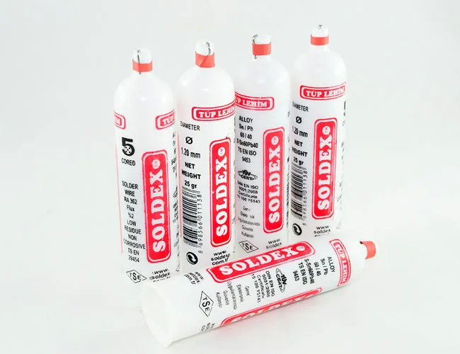 Tüp Lehim 1,2 Mm 25 Gr - 5 Kanallı, Sn:60 / Pb:40