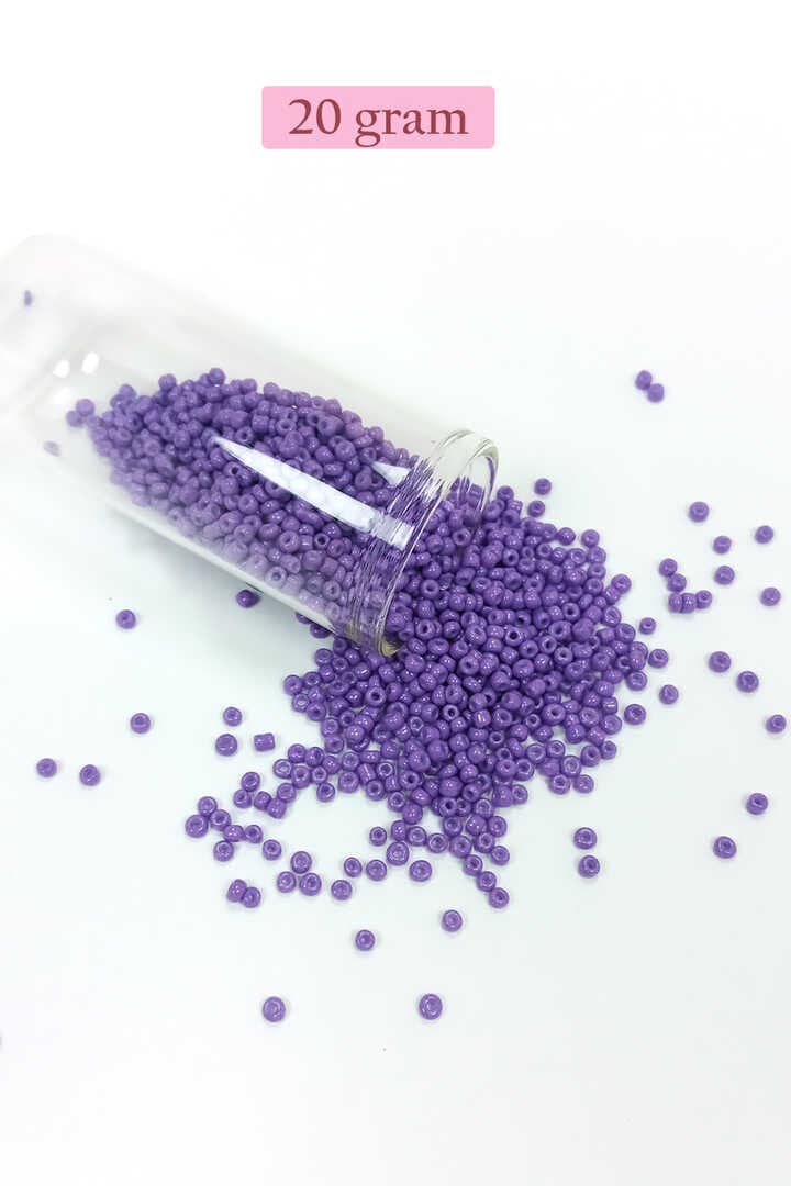 Dökme Cam Kum Boncuk (11/0) 2 mm - 4 Renk - Toplam 80 Gram -  BNC403