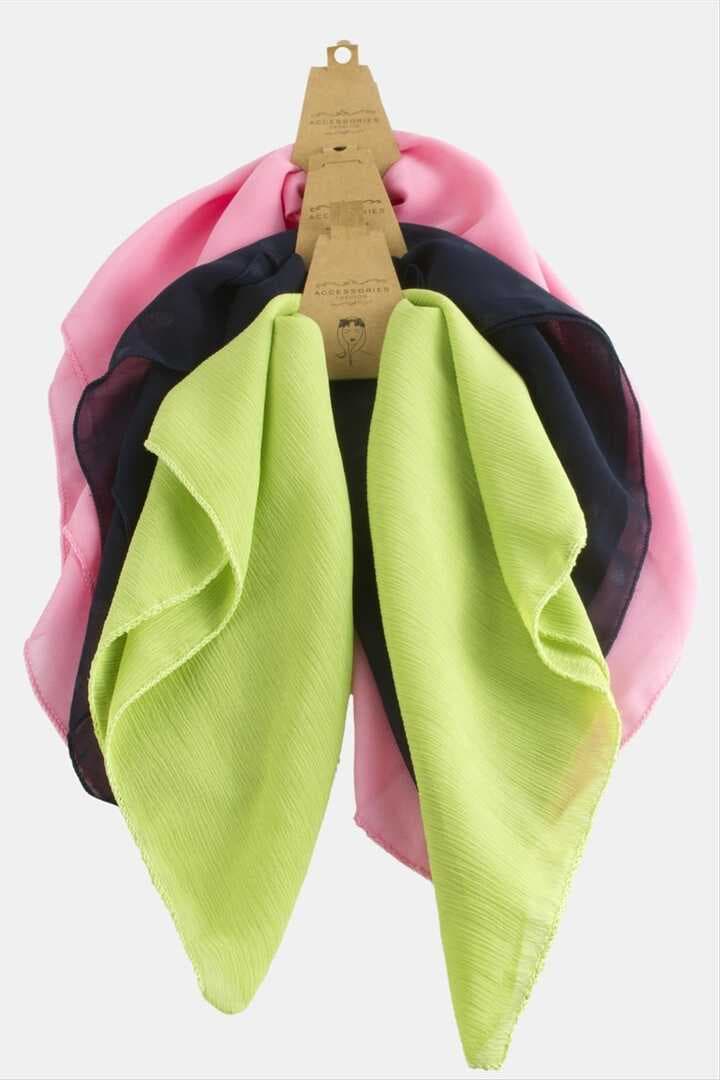 Renkli Şifon Fular 50 cm