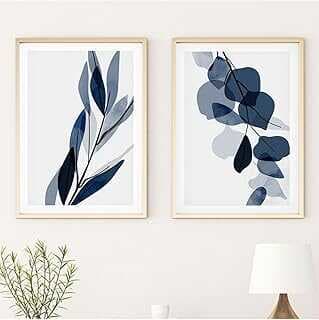 Huhuli Ahşap Çerçeveli Moder Tablo Seti Huhu25 50 x 70 2P50x70D00025